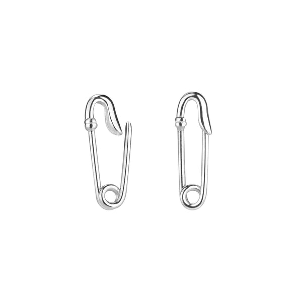 Laimons Damen Ohrstecker Sicherheitsnadel  Safety pin aus Sterling Silber 925