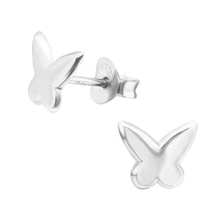 Damen-Ohrstecker Schmetterling glanz Sterling Silber 925