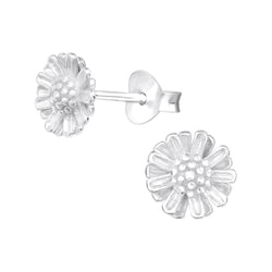 Mädchen-Ohrstecker Gänseblume Blume Blüte glanz aus Sterling Silber 925