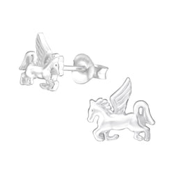 Kinder-Ohrstecker Einhorn Sterling Silber 925