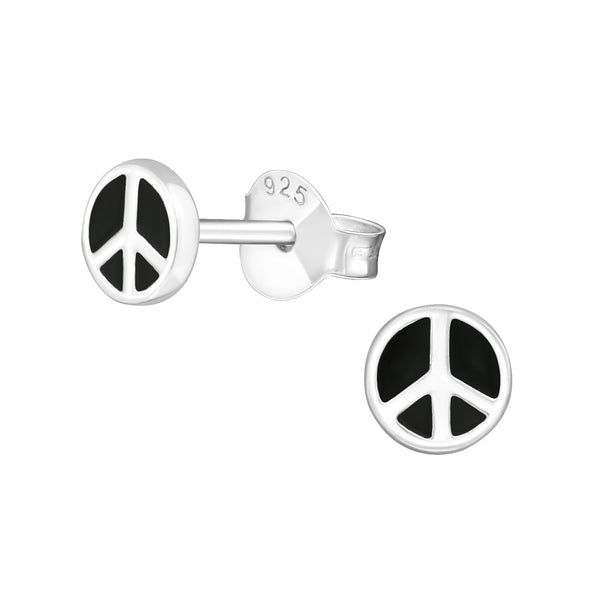 Damen-Ohrstecker Peace glanz Sterling Silber 925