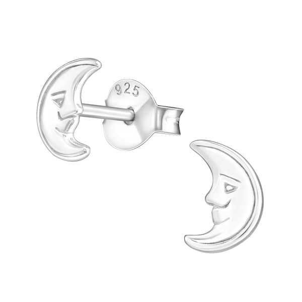 Damen-Ohrstecker Damenschmuck Mond glanz Sterling Silber 925