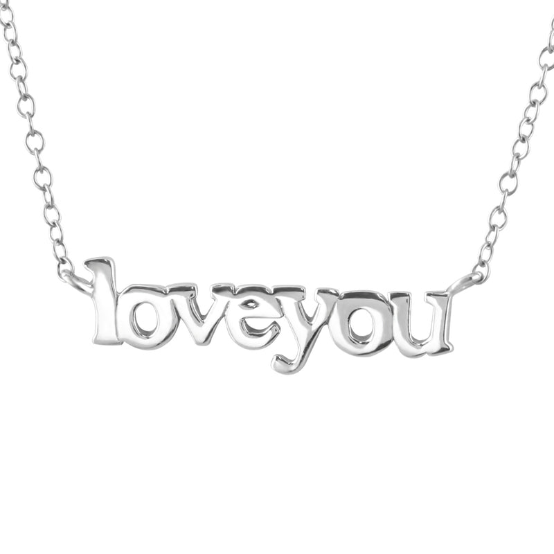 Damen-Halskette love you mit Kette 45cm glanz Sterling Silber 925