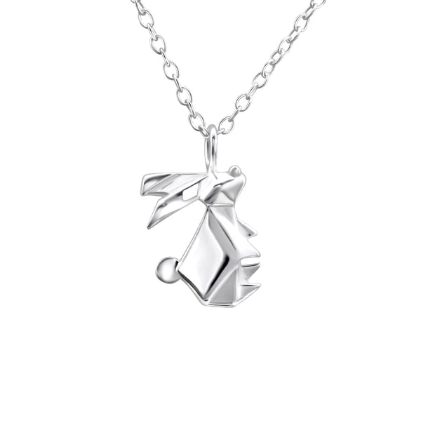 Damen-Halskette Hase filigran mit Kette 45cm Sterling Silber 925