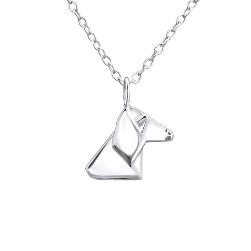 Damen-Halskette Hund filigran mit Kette 45cm Sterling Silber 925