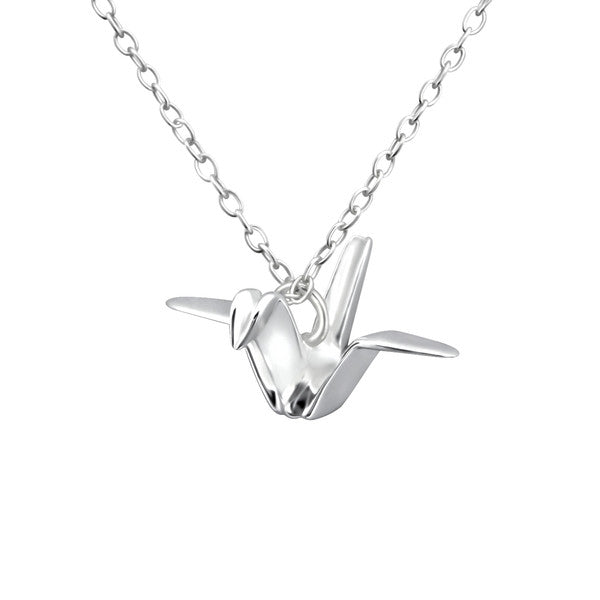 Damen-Halskette Schwan filigran mit Kette 45cm Sterling Silber 925